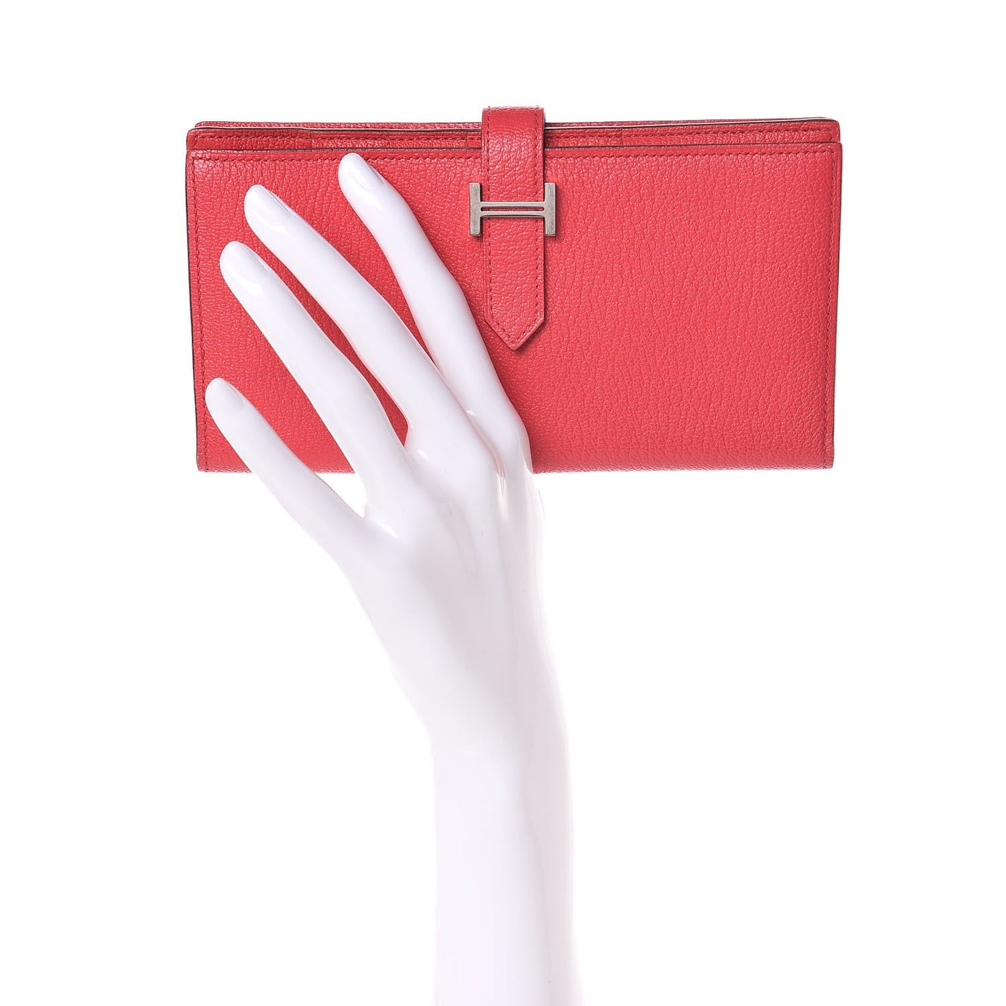 Chevre Mysore Bearn Gusset Wallet Bougainvillea