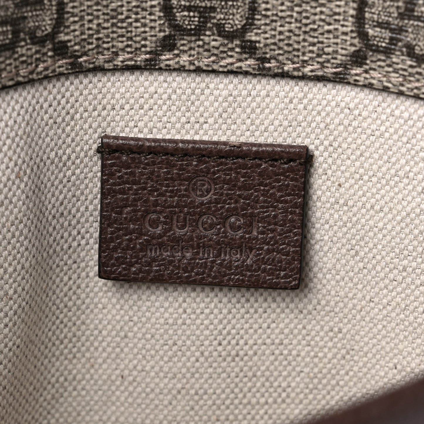 GG Supreme Monogram Neo Vintage Web Belt Bag Brown