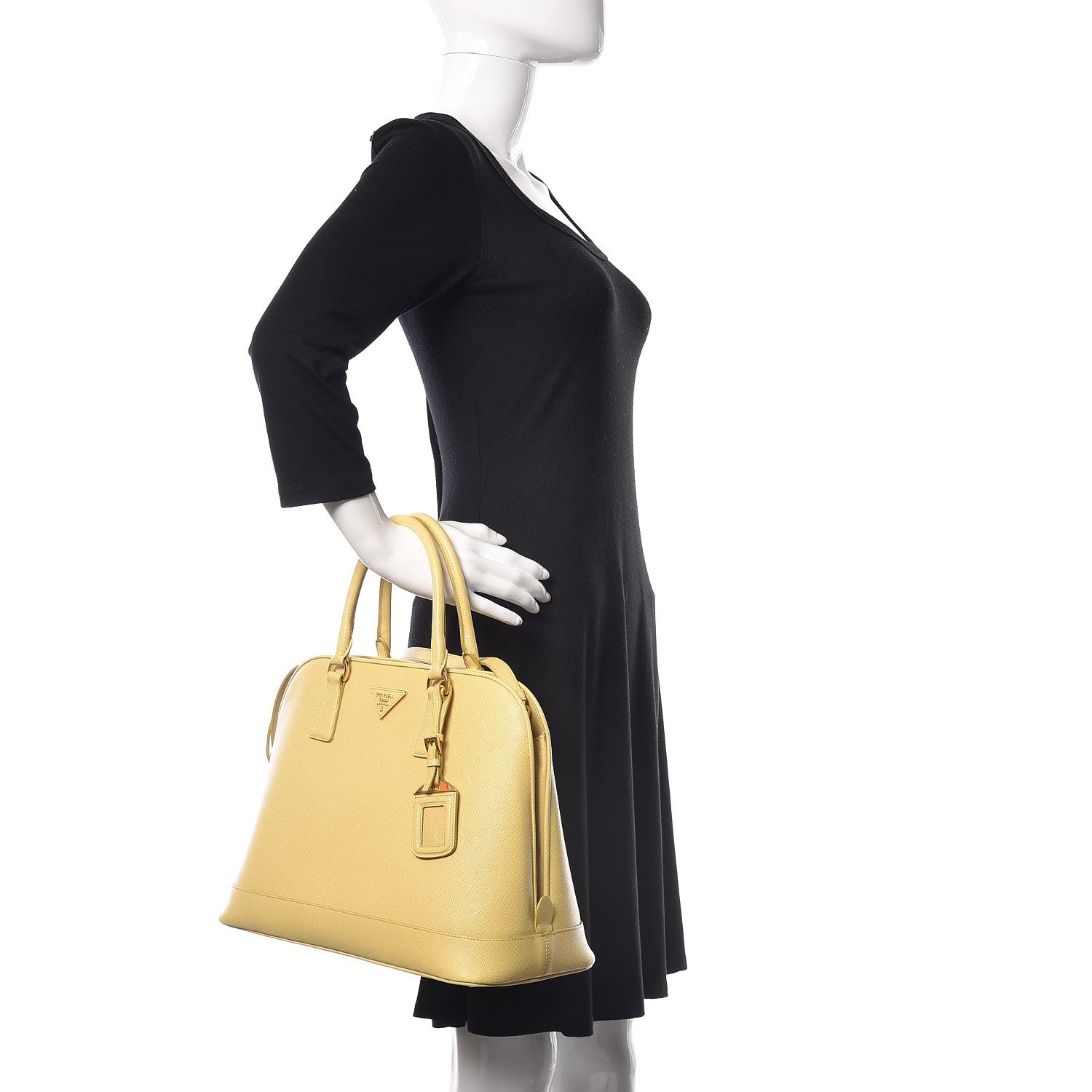 Prada Saffiano Lux Open Promenade Tote Ananas 2 of 17