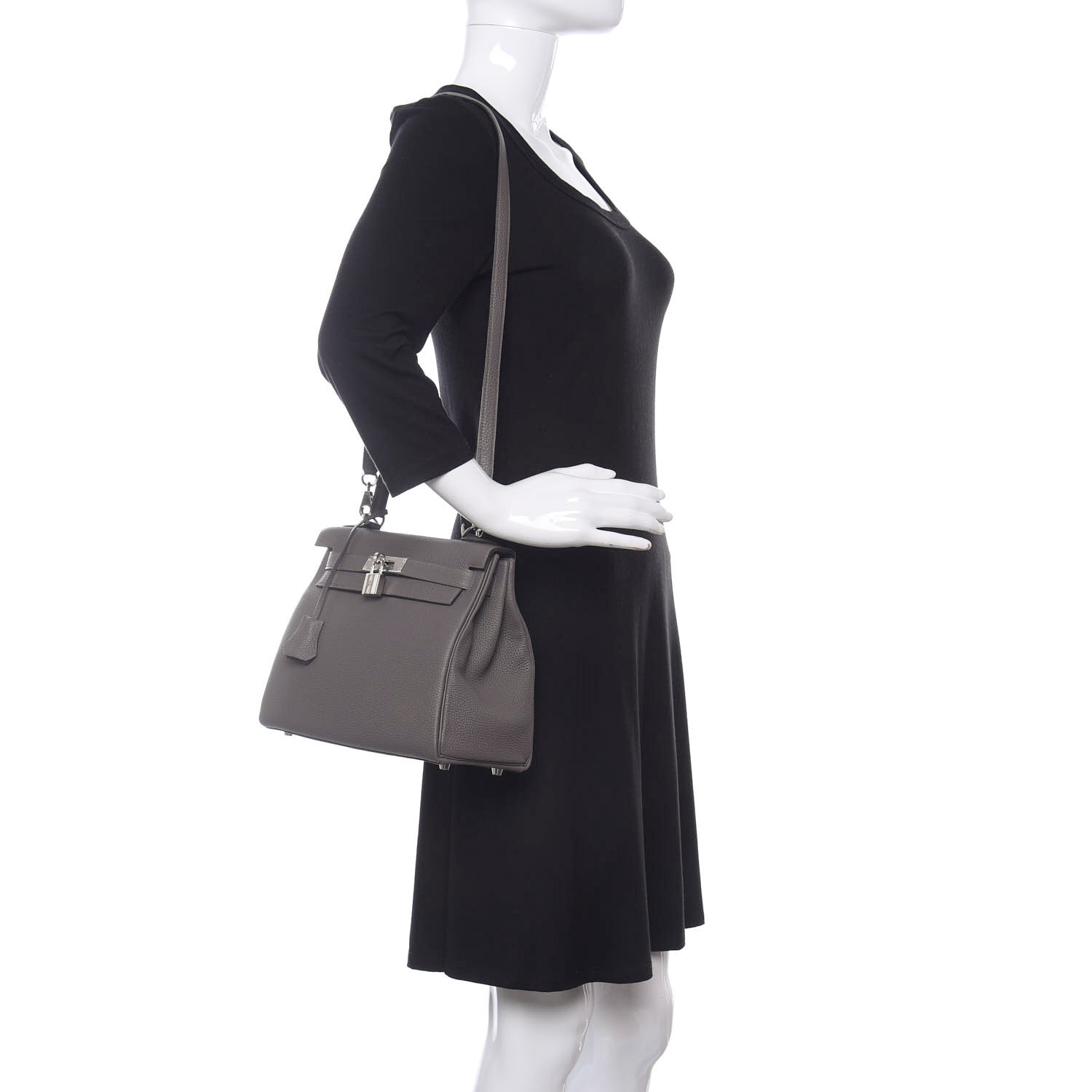 Hermes Togo Kelly Retourne 28 Etain 2 of 11