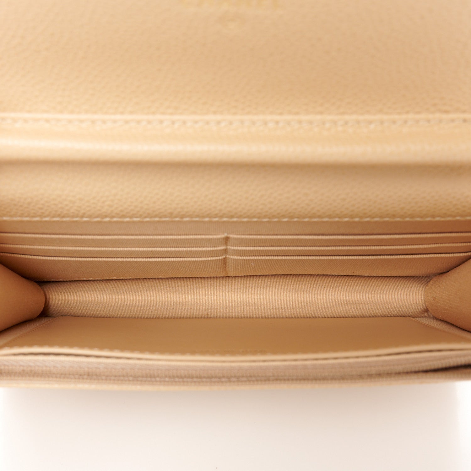 Chanel Caviar Quilted Wallet on Chain WOC Beige 5 of 12