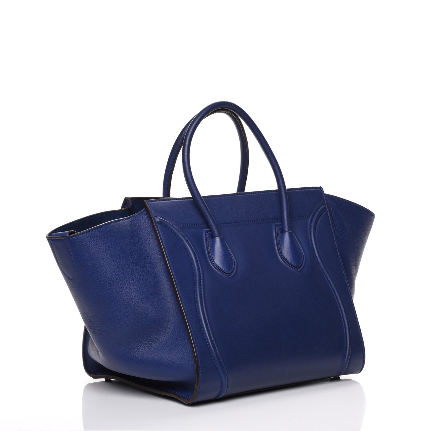 Supple Calfskin Medium Phantom Luggage Indigo