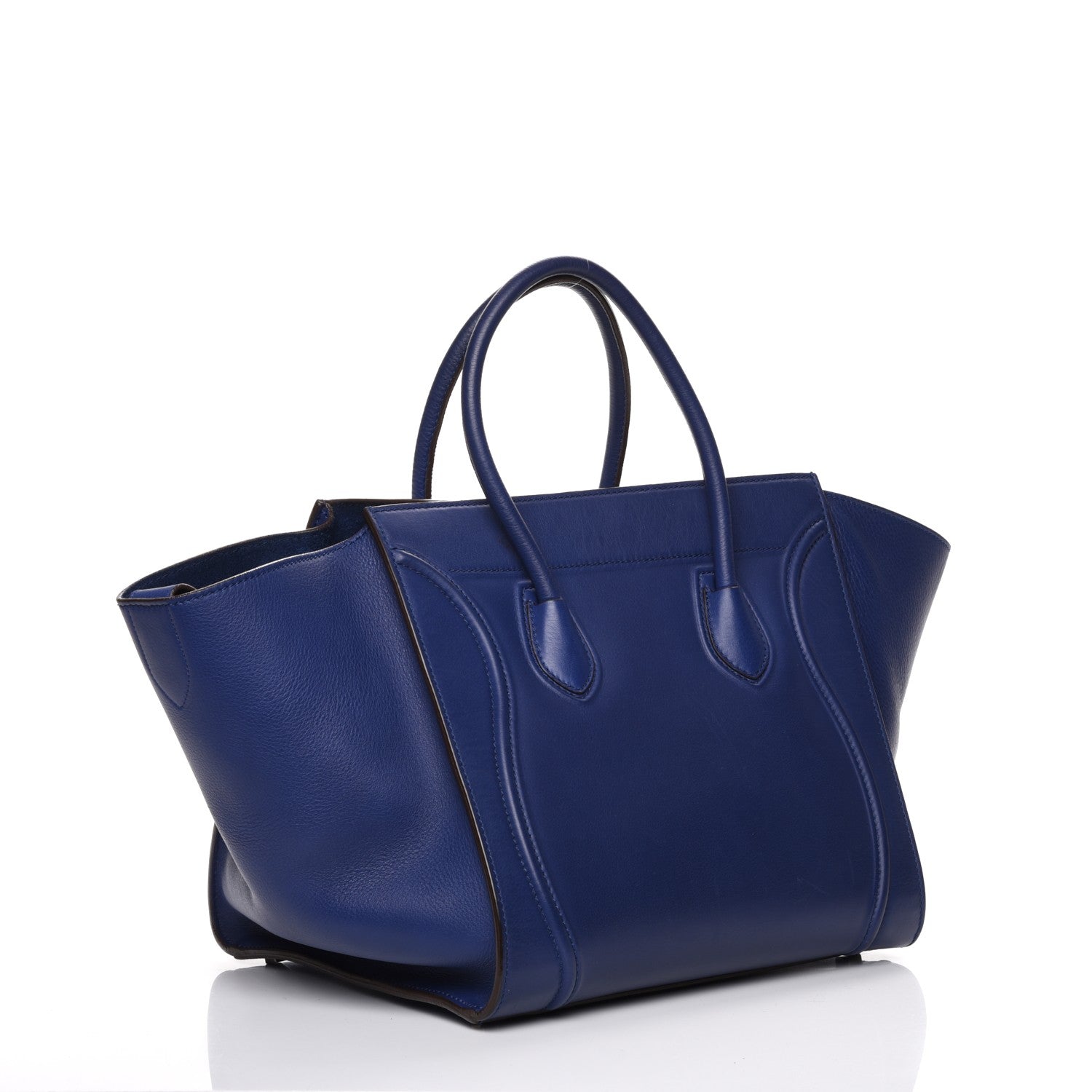 Celine Supple Calfskin Medium Phantom Luggage Indigo 3 of 8