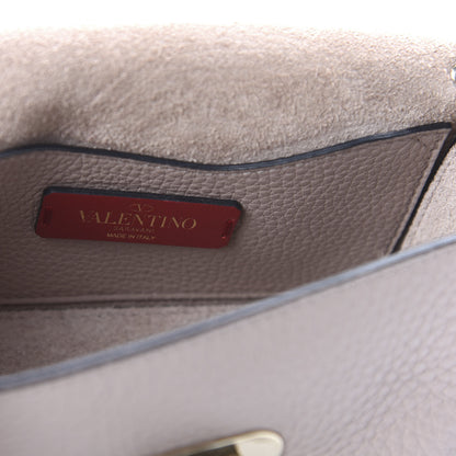 Valentino Garavani Pebbled Calfskin Mini Rockstud Crossbody Bag Poudre 8 of 9