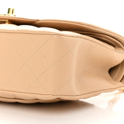 Chanel Caviar Quilted Small Double Flap Beige 10 of 12