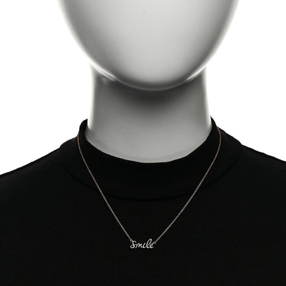 Tiffany 18K Rose Gold Paloma's Graffiti Smile Pendant Necklace 2 of 5