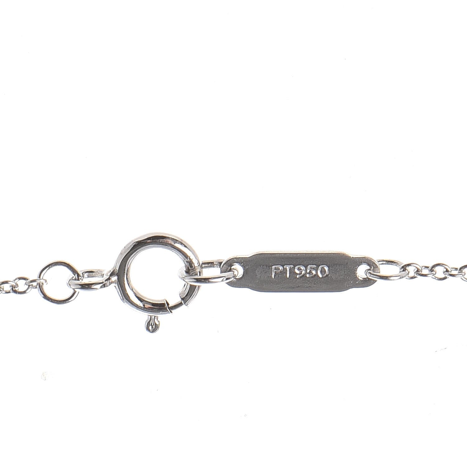 Tiffany Platinum Diamond Lock Pendant 5 of 6