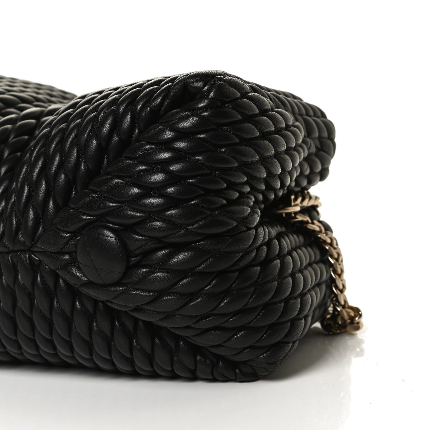 Proenza Schouler Lambskin Quilted Tobo Chain Shoulder Bag Black 9 of 9