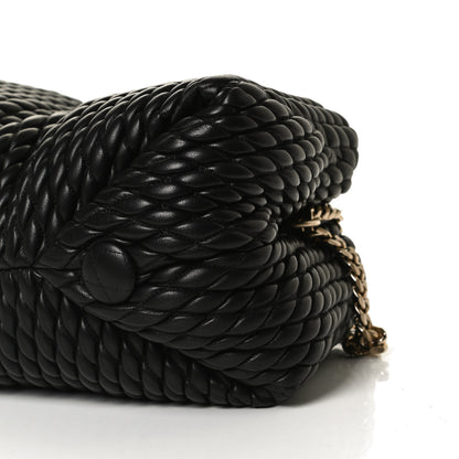 Proenza Schouler Lambskin Quilted Tobo Chain Shoulder Bag Black 9 of 9
