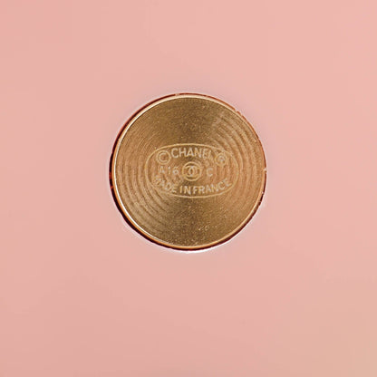 Chanel Resin Gripoix CC Cuff Pink 5 of 6
