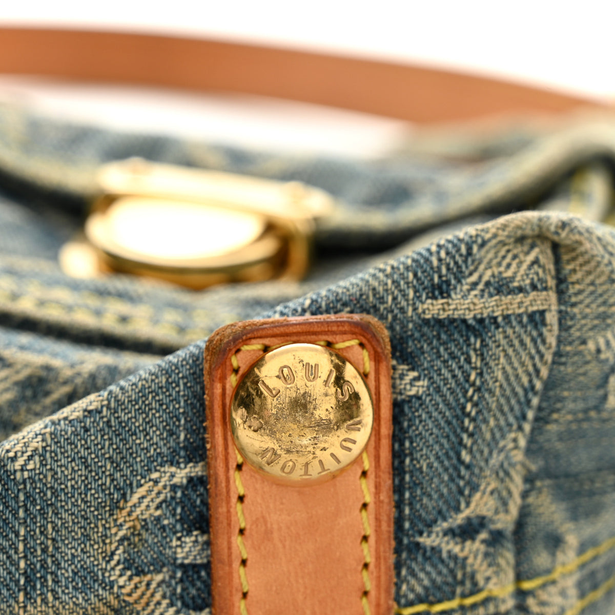 Louis Vuitton Monogram Denim Baggy PM Blue 11 of 13
