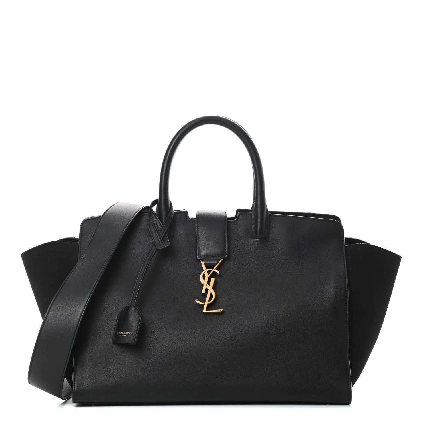 Saint Laurent Calfskin Small Monogram Downtown Cabas Black 1 of 12