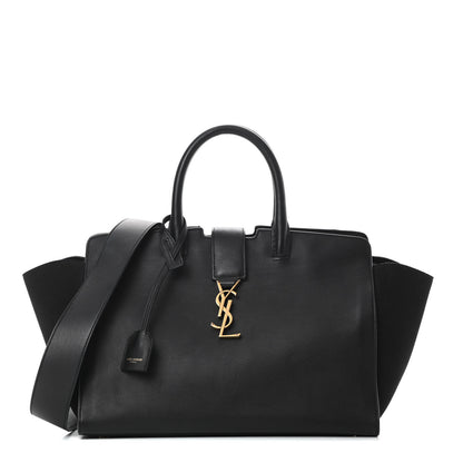 Saint Laurent Calfskin Small Monogram Downtown Cabas Black 1 of 12