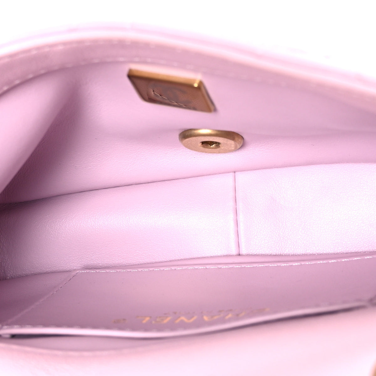 Chanel Lambskin Quilted Pearl Small Flap Lilac 5 of 10