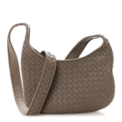 Bottega Veneta Nappa Intrecciato Small Veneto Crossbody Bag Limestone 1 of 8