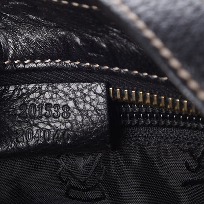 Gucci Guccissima Small Flat Messenger Bag Black 7 of 7