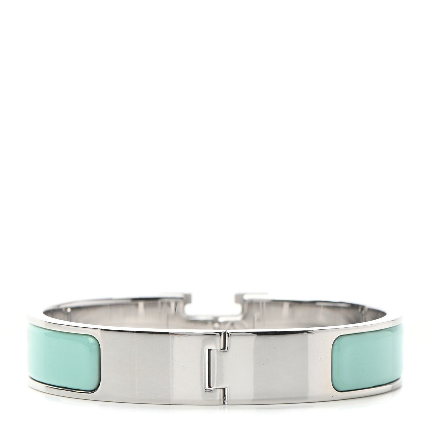 Enamel Narrow Clic Clac H Bracelet PM Lagoon