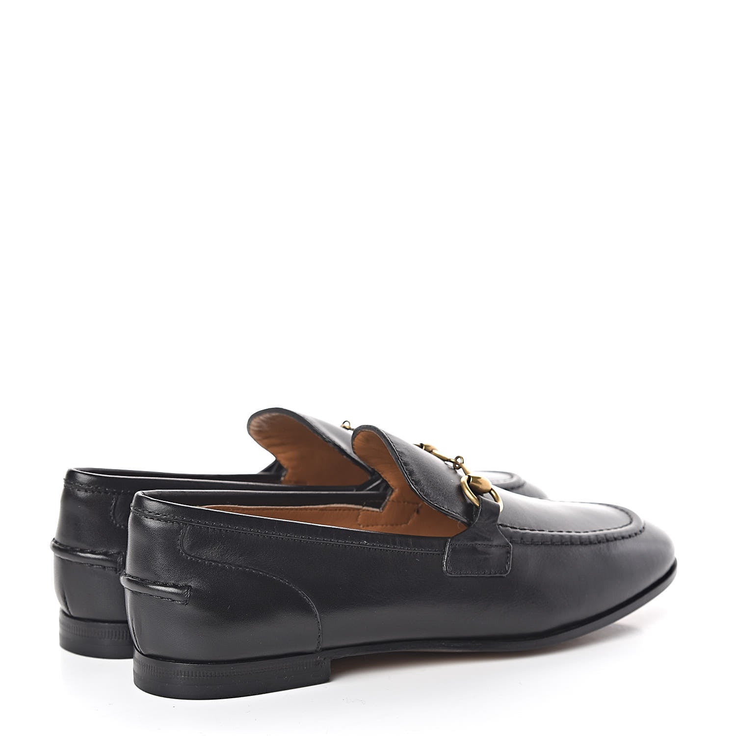 Gucci Calfskin Womens Jordaan Loafers 35 Black 4 of 8