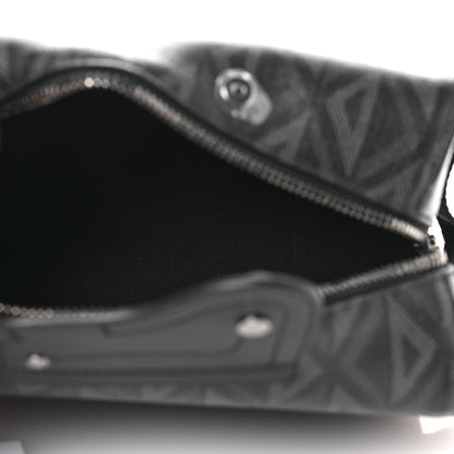 Christian Dior Canvas CD Diamond Lingot Toiletry Pouch Black 5 of 16