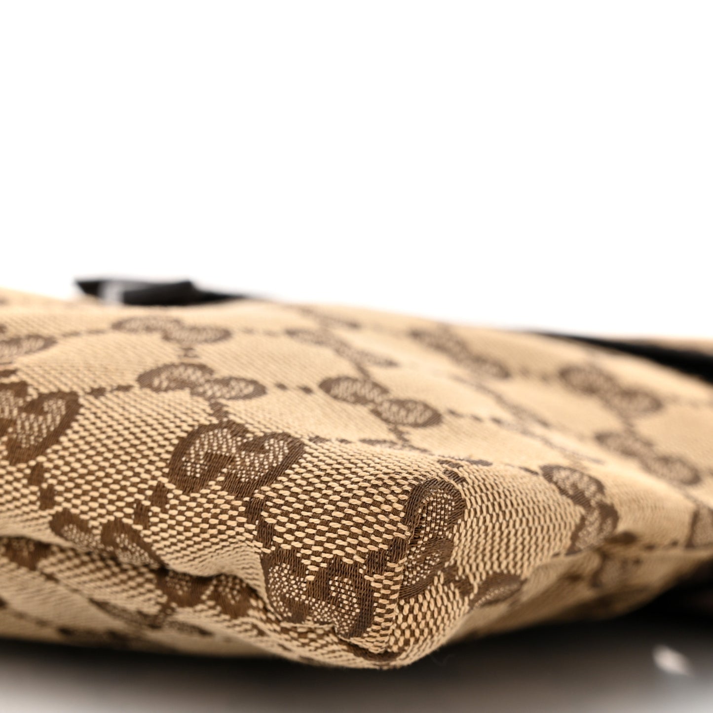 GG Monogram Double Pocket Belt Bag Dark Brown