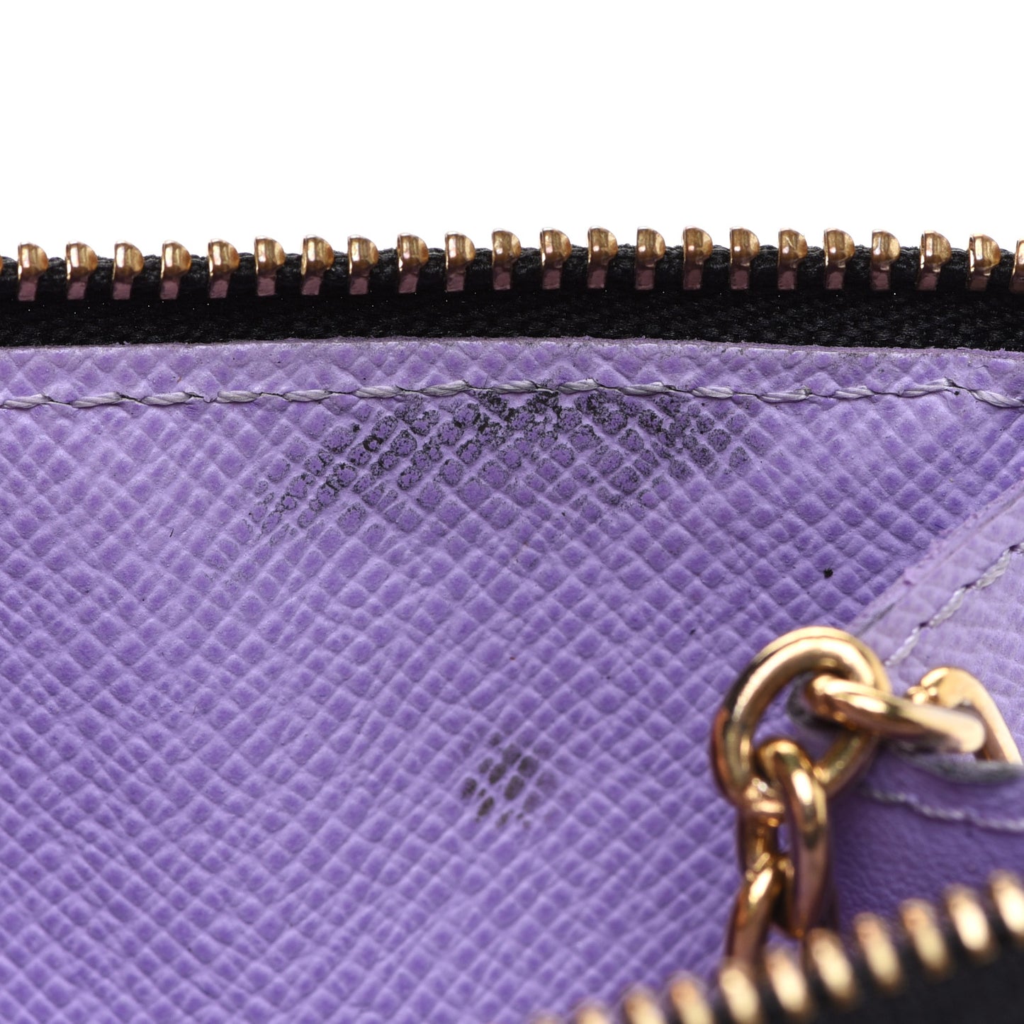 Monogram Multicolor Key Pouch Black Violet