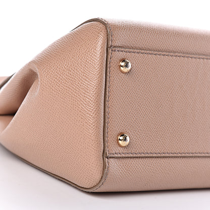 Dolce & Gabbana Dauphine Calfskin Medium Miss Sicily Satchel Tortora Sand 12 of 13