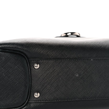 Salvatore Ferragamo Saffiano Hobo Black 6 of 8