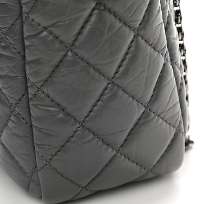 Chanel Aged Calfskin Quilted Large Reissue Camera Case Grey 11 of 15