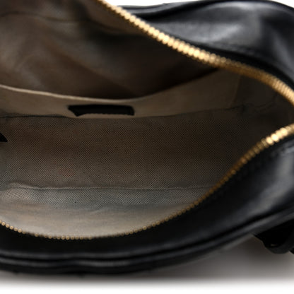 Gucci Sakai Be Green Calfskin Diagonal Stitched Small Blondie Shoulder Bag Black 5 of 10
