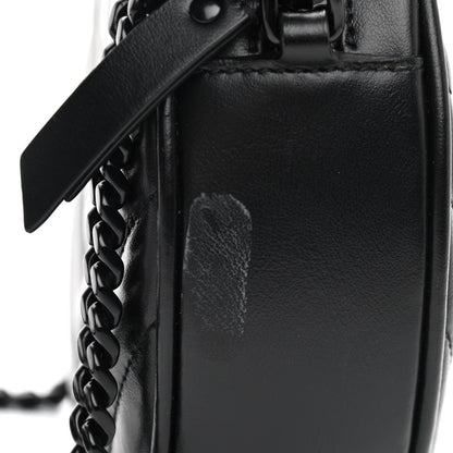 Saint Laurent Calfskin Matelasse Chevron Round Vinyle Camera Bag Black 11 of 11