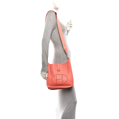 Hermes Taurillon Clemence Evelyne III PM Crevette 2 of 10