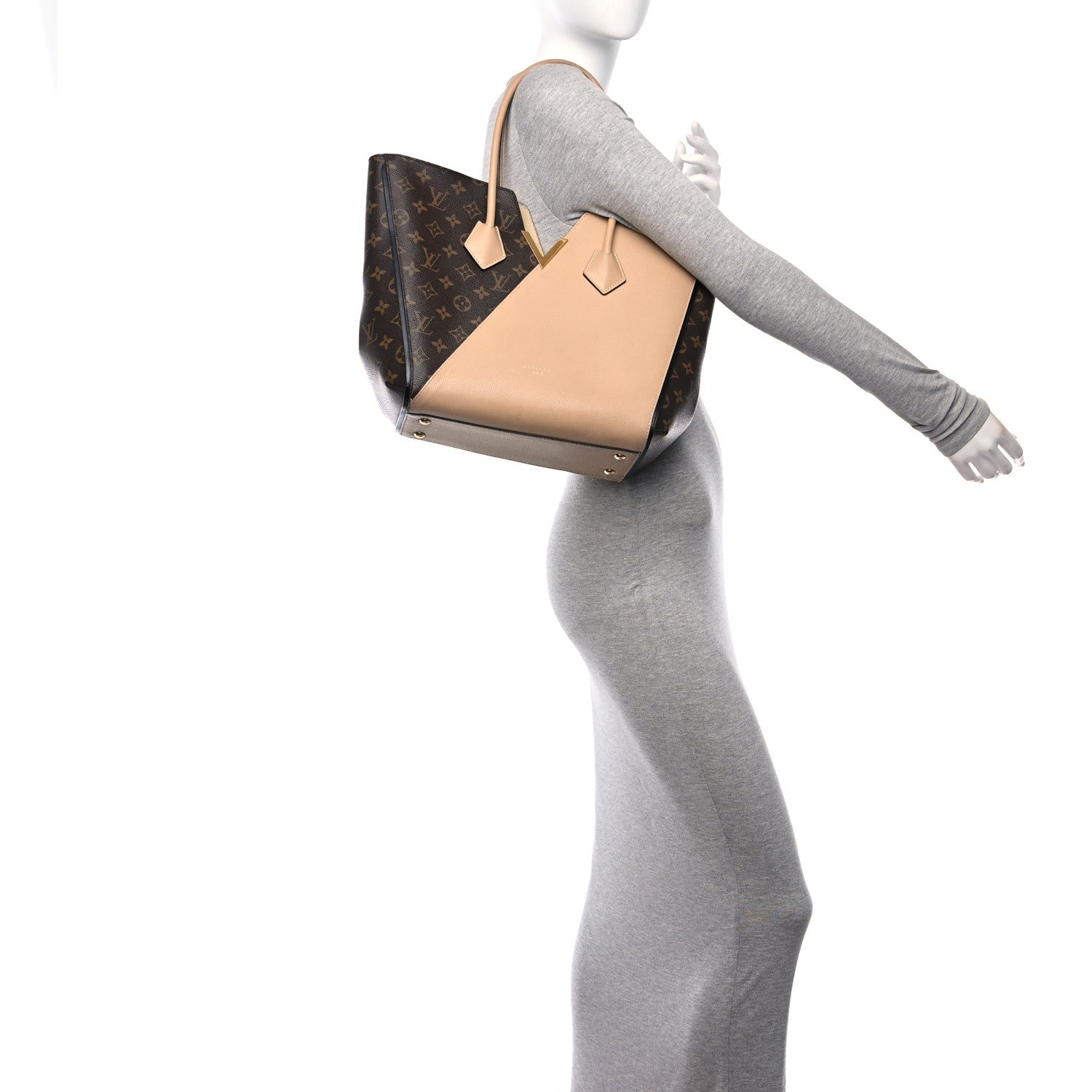 Louis Vuitton Calfskin Monogram Kimono Tote Dune 2 of 21