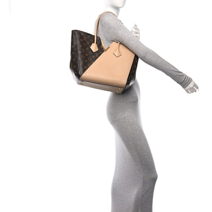 Louis Vuitton Calfskin Monogram Kimono Tote Dune 2 of 21