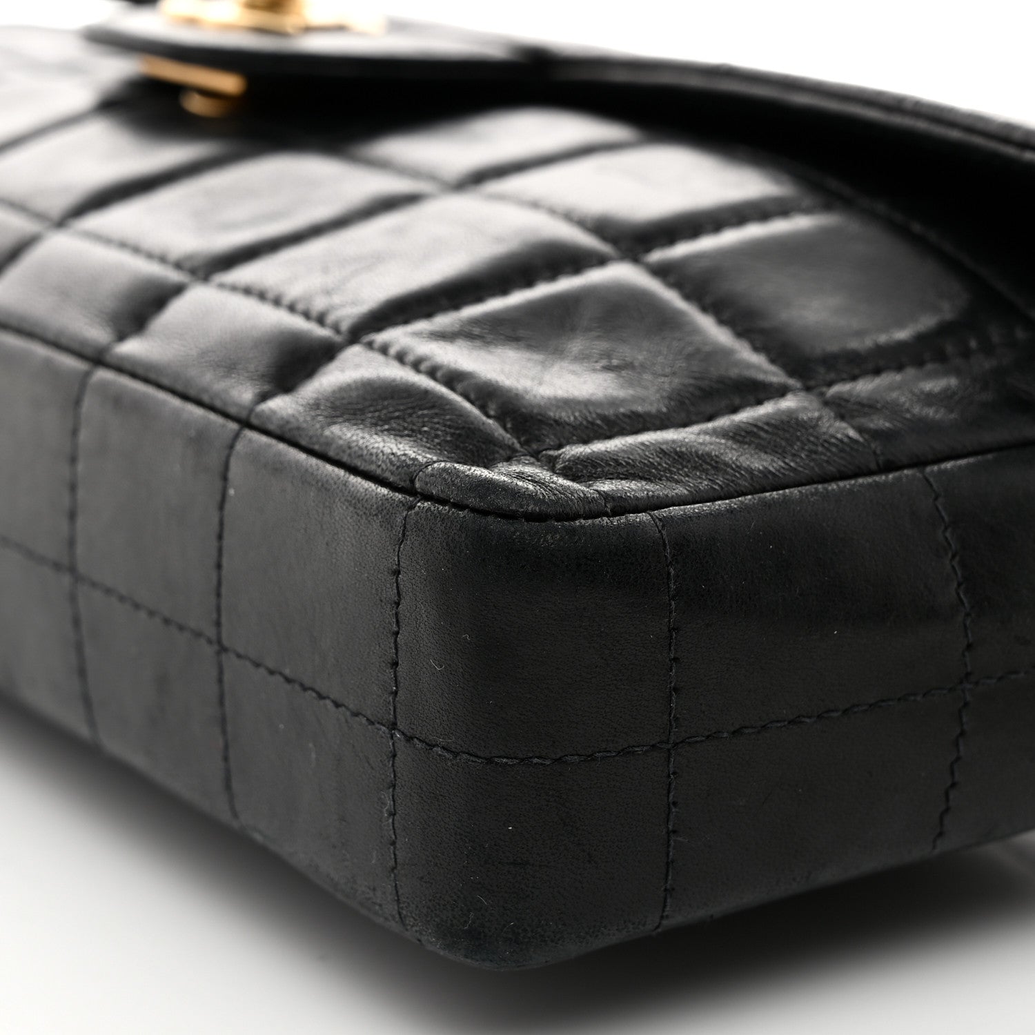 Chanel Lambskin East West Chocolate Bar Flap Black 10 of 10