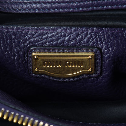 Miu Miu Vitello Daino Tote Uva 8 of 11
