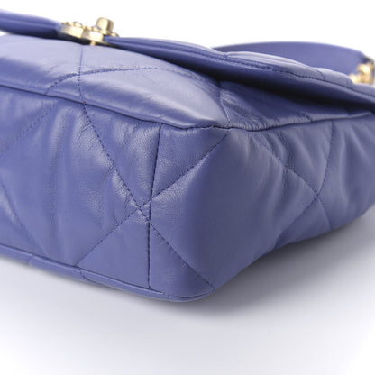 Chanel Goatskin Quilted Large Chanel 19 Flap Purple 7 of 11