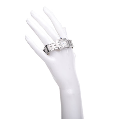 Cartier Stainless Steel 20mm Tank Francaise Quartz Watch 2 of 9