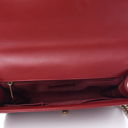 Chanel Lambskin Quilted New Medium Boy Flap Dark Red 5 of 7