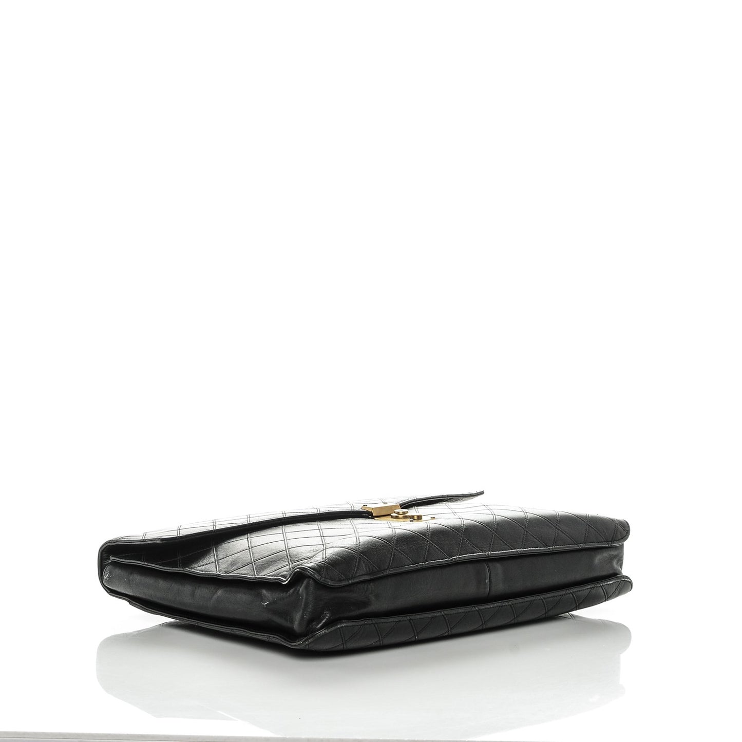 Lambskin Briefcase Bag Black