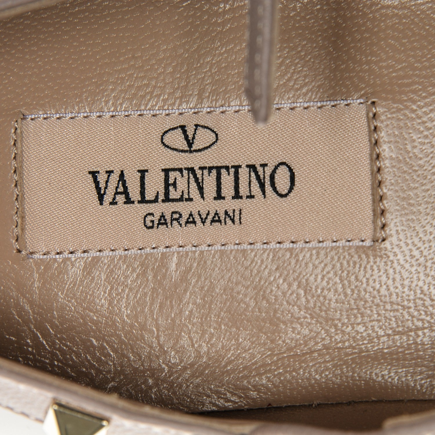 Valentino Garavani Patent Rockstud Cage Ballerina Flats 40 Poudre 7 of 7