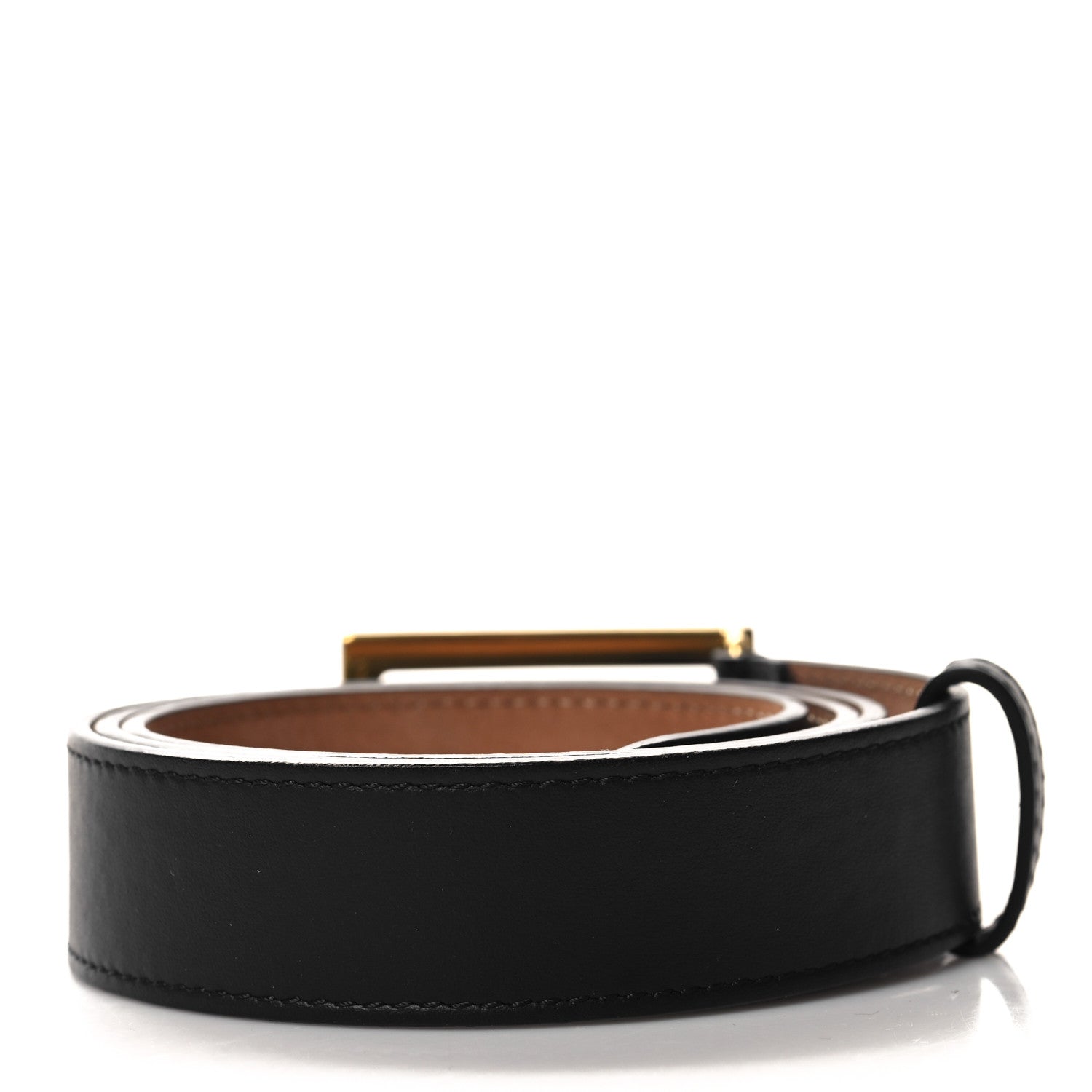 Fendi Calfskin Baguette Belt 90 36 Black 2 of 6
