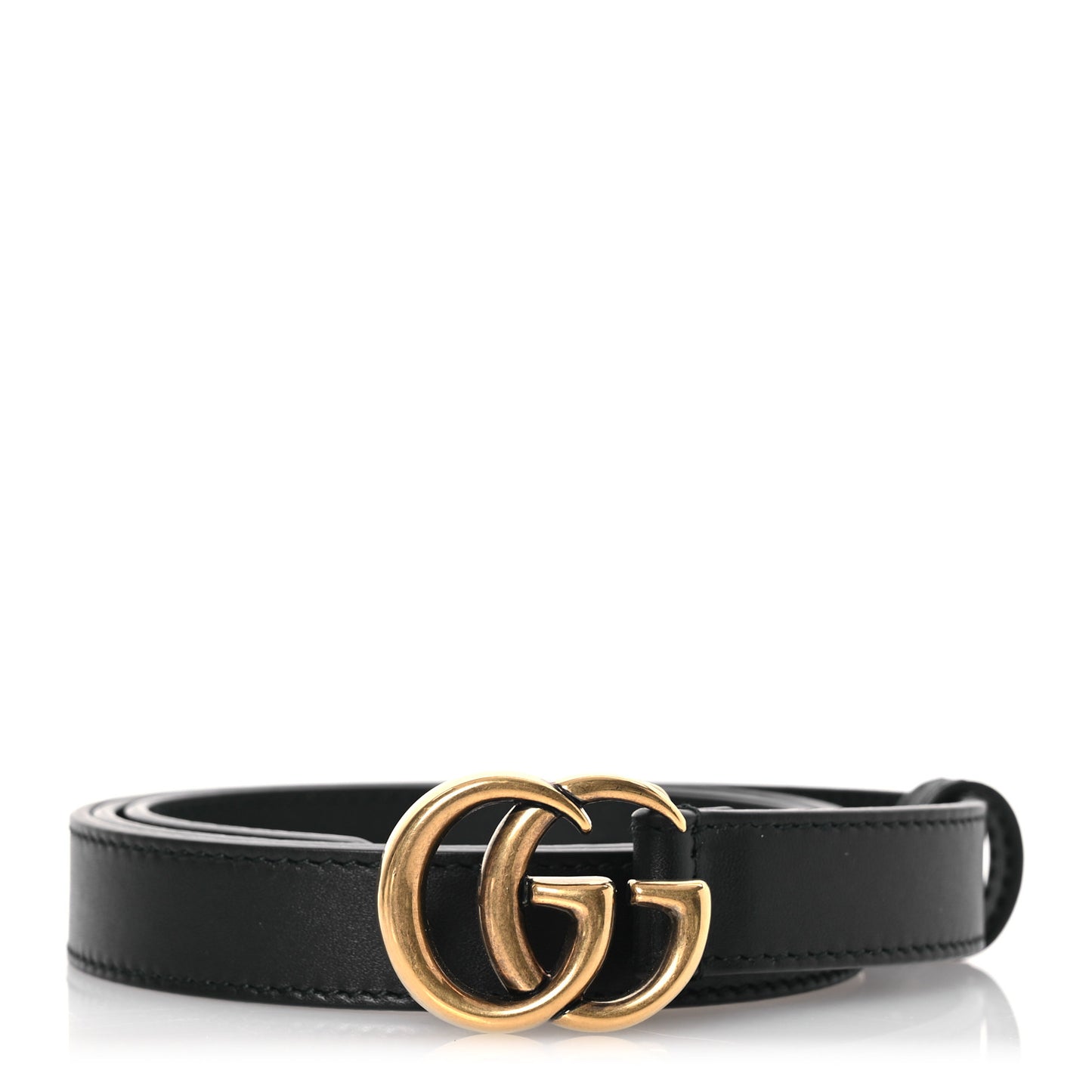 Calfskin Double G 20mm Belt 80 32 Black