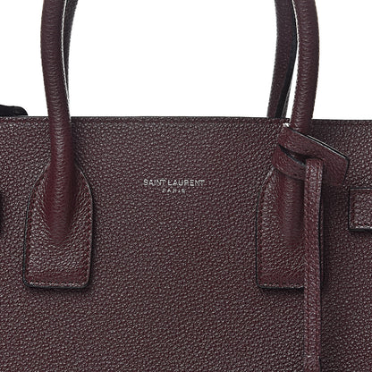 Saint Laurent Grained Calfskin Baby Sac De Jour Amaranto 10 of 14