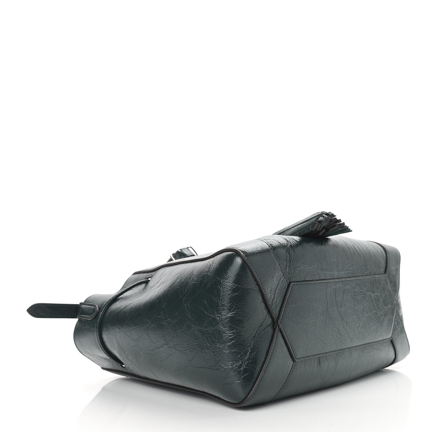 Spongy Patent Small Millie Dark Green