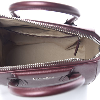 Givenchy Metallic Sugar Goatskin Small Antigona Oxblood 5 of 9