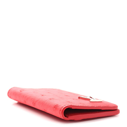 Louis Vuitton Ostrich Pocket Organizer Rouge 4 of 7
