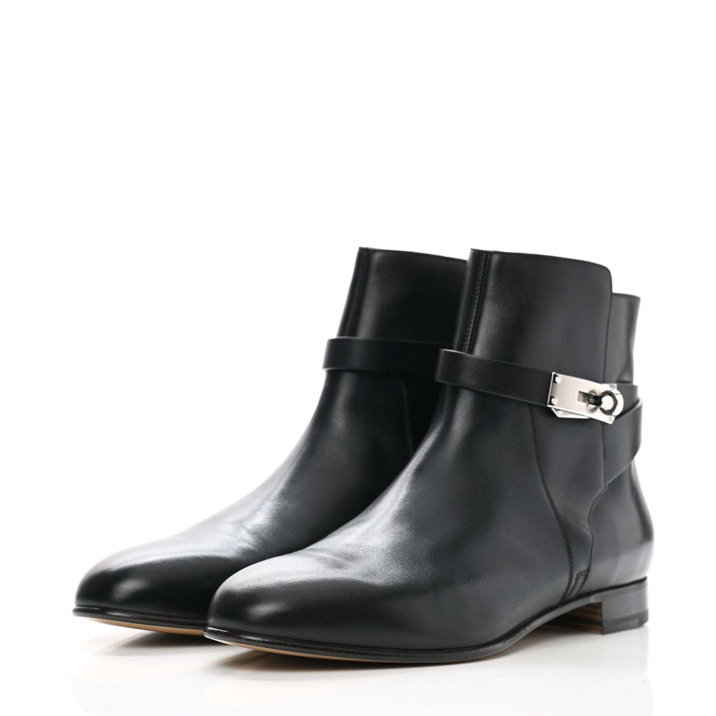 Calfskin Neo Low Boots 40 Black