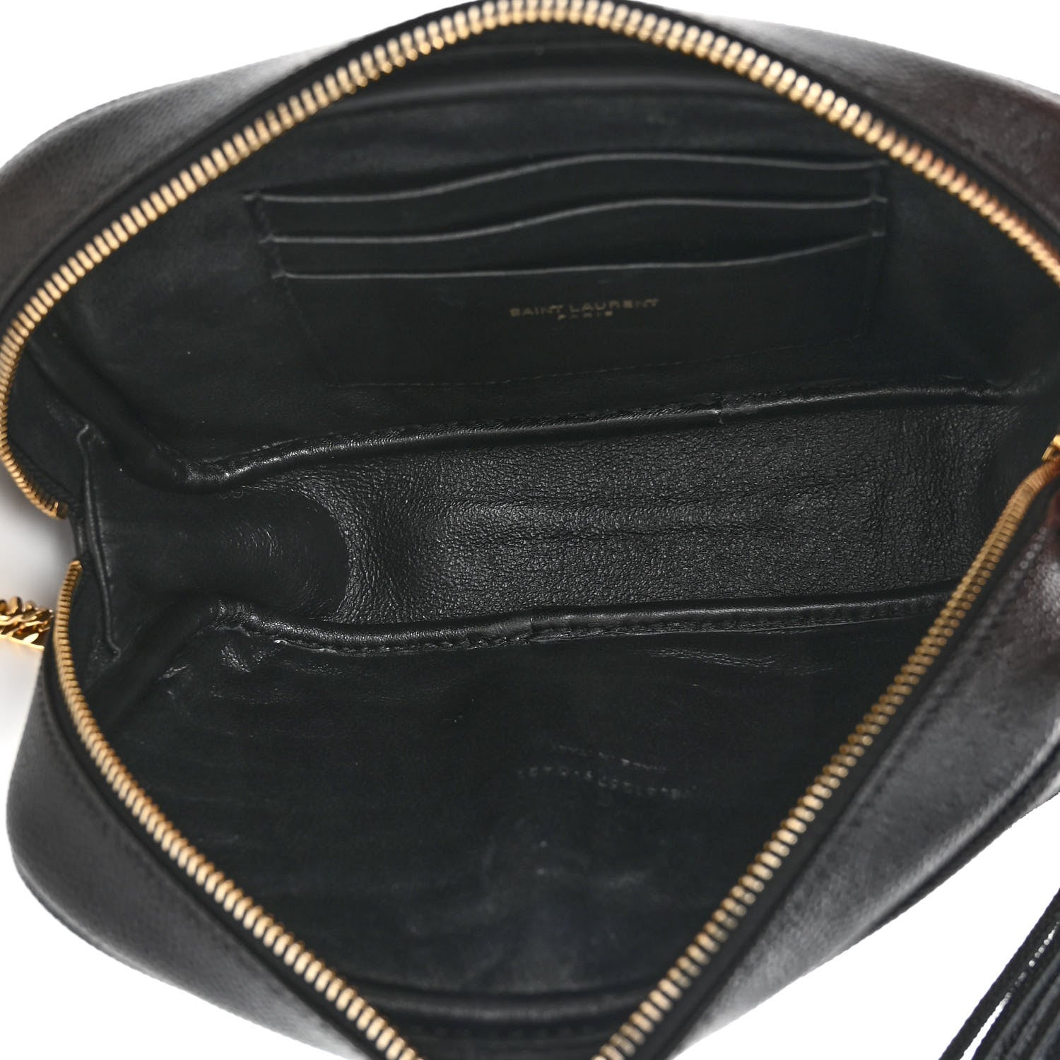 Saint Laurent Grain De Poudre Matelasse Monogram Mini Lou Camera Bag Black 5 of 9