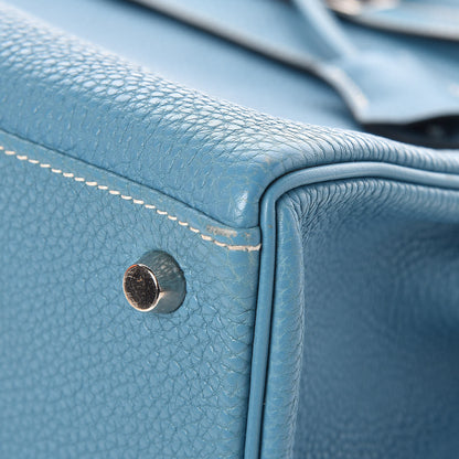 Hermes Togo Kelly Retourne 32 Blue Jean 40 of 43