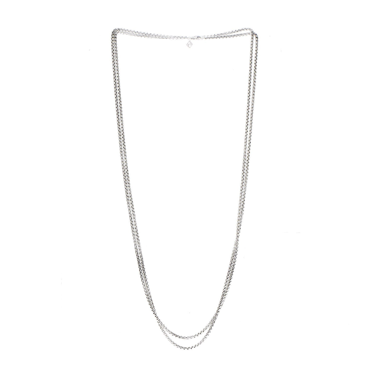 David Yurman Sterling Silver 14K Yellow Gold 3.6mm Medium Box Chain Necklace 72" 3 of 6